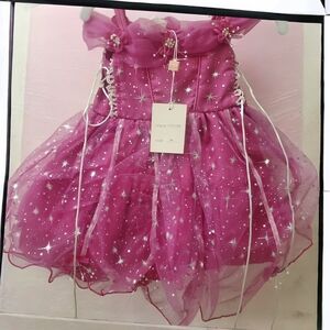 Tip Top Kids Pink Starry Formal Dress